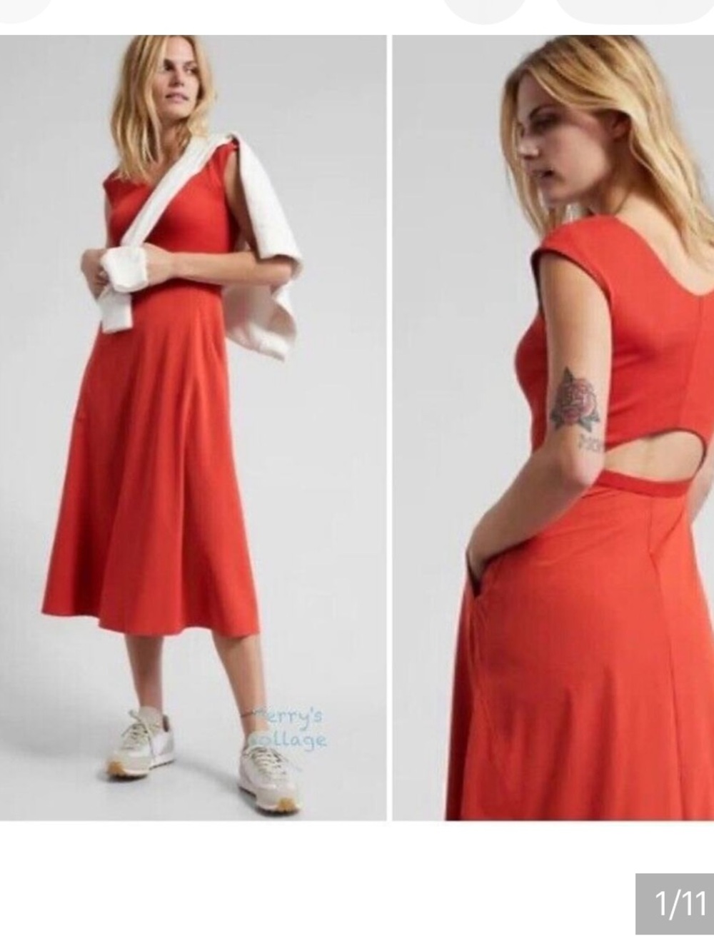Athleta Rider  Maxi Dress with V-Neck with pockets